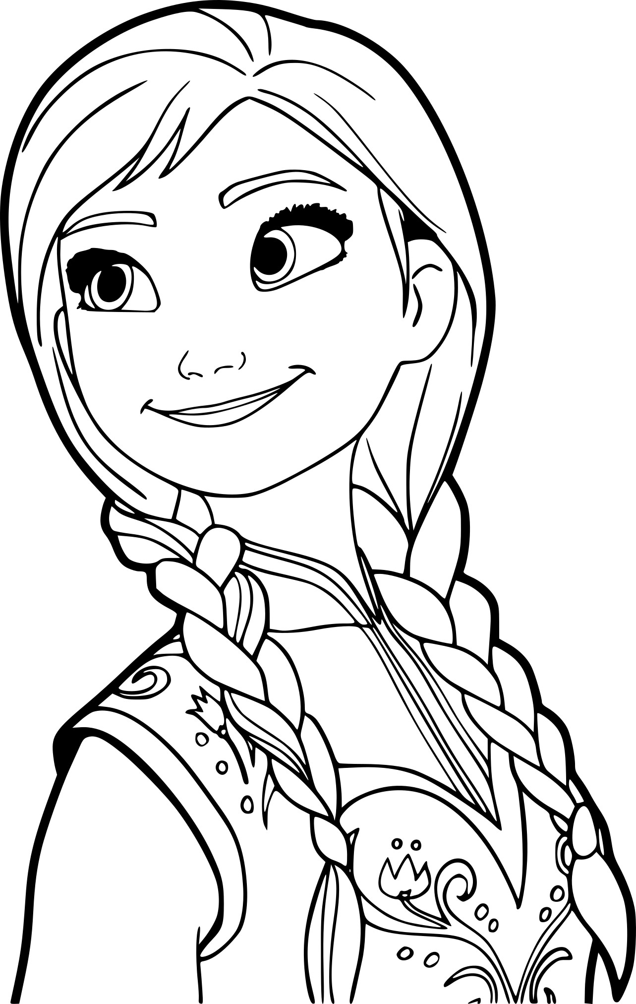 Coloriage Princesse Anna À Imprimer Gratuit pour Coloriage Dessin Princesse