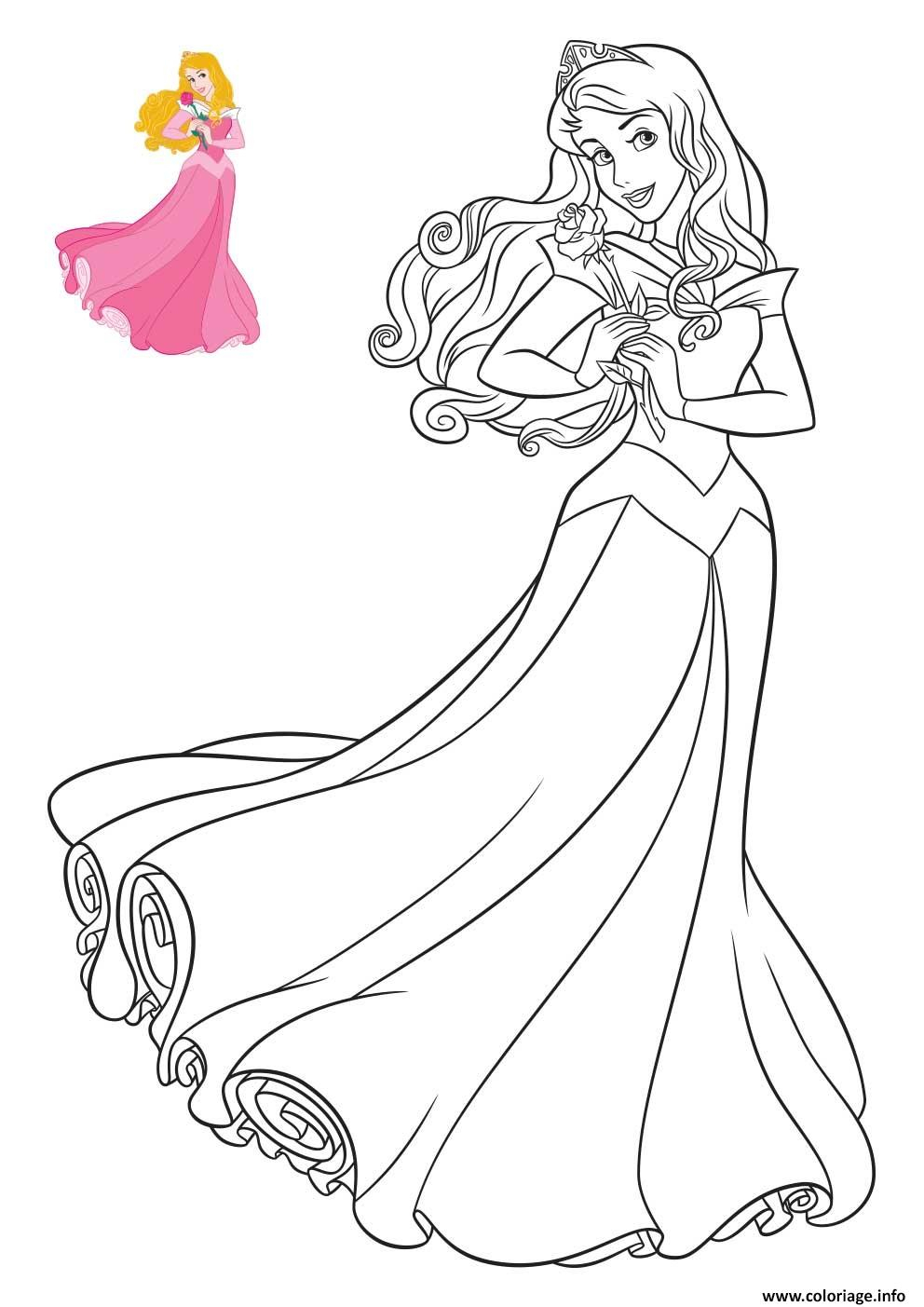 Coloriage Princesse Disney Aurore Dessin Princesse Disney serapportantà Coloriage De Princesse,