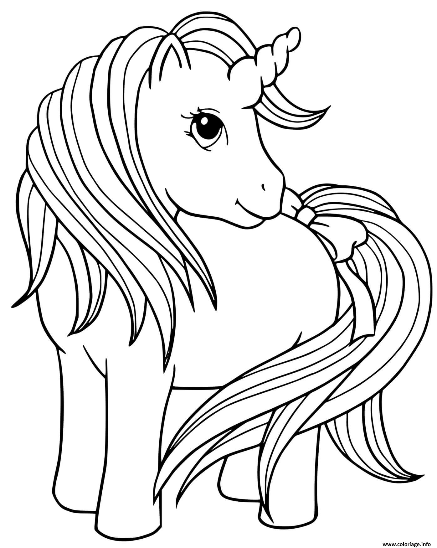 Coloriage Princesse Licorne Maternelle Dessin Enfants À serapportantà A Dessiner Licorne