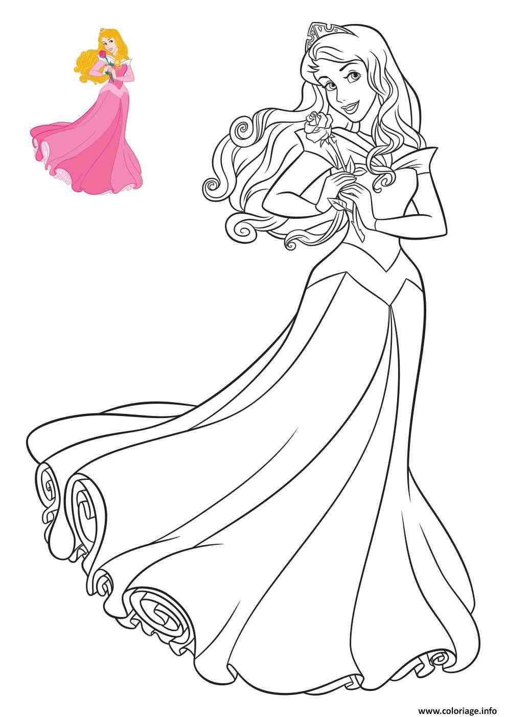 Coloriage Princesse » Vacances - Guide Voyage à C Coloriage