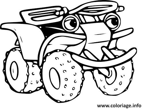 Coloriage Quad 4X4 Facile Dessin 4X4 À Imprimer dedans Coloriage De 4X4