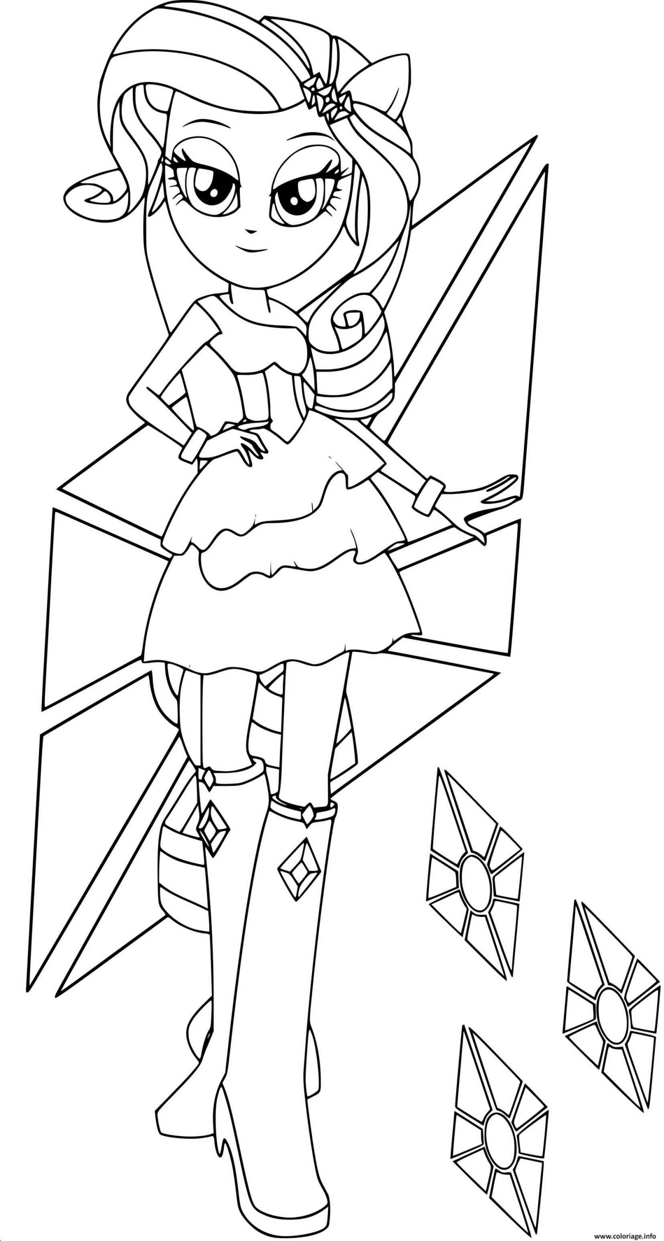 Coloriage Rarity In Equestria Girls Dessin Equestria Girls avec Dessin Coloriage À Imprimer Pdf