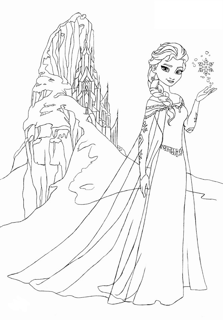 Coloriage Reine Des Neiges Chateau Beau Images Coloriage intérieur Coloriage Reine Des Neiges 2