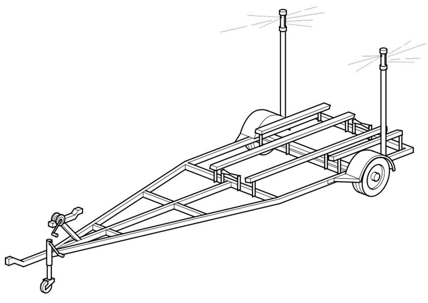 Coloriage Remorque Pour Bateau - Coloriages Gratuits À encequiconcerne Coloriage 4X4 Avec Remorque