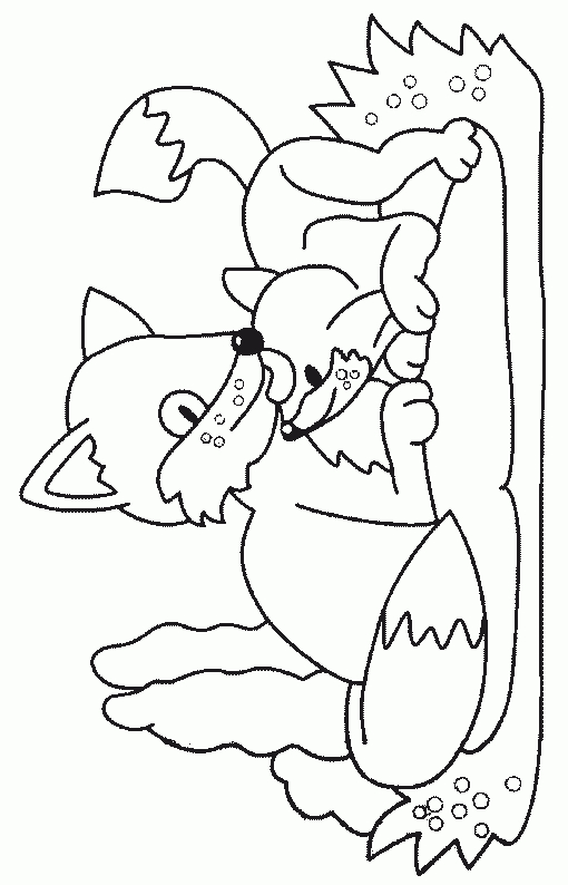 Coloriage Renard 04 - Coloriage En Ligne Gratuit Pour Enfant destiné Coloriage Renard