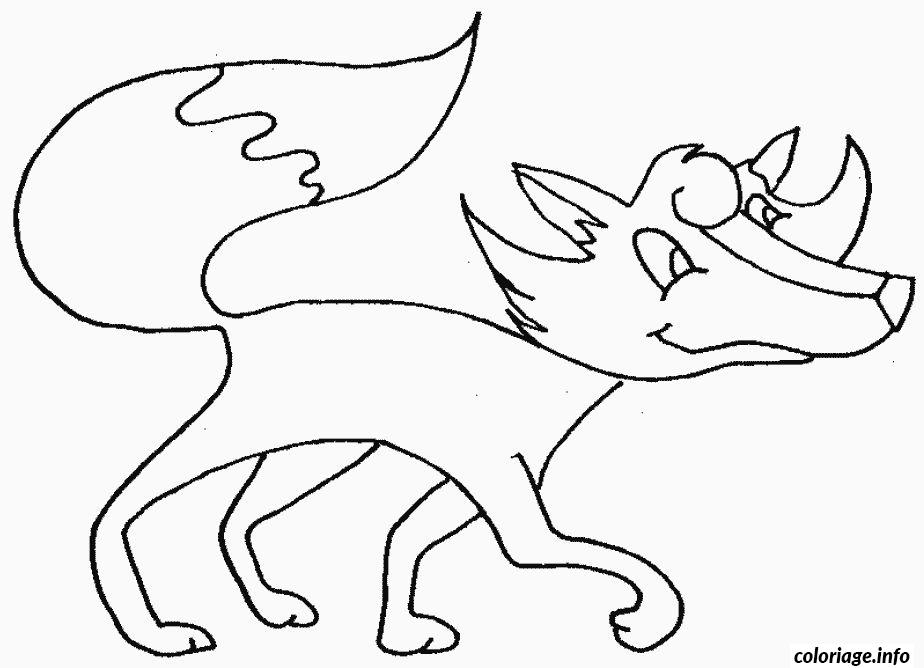 Coloriage Renard Qui Marche Dessin Animaux À Imprimer avec Coloriage Dessin Renard