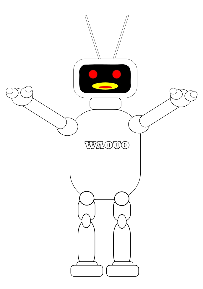 Coloriage Robot À Imprimer Et Colorier intérieur Dessin Robot