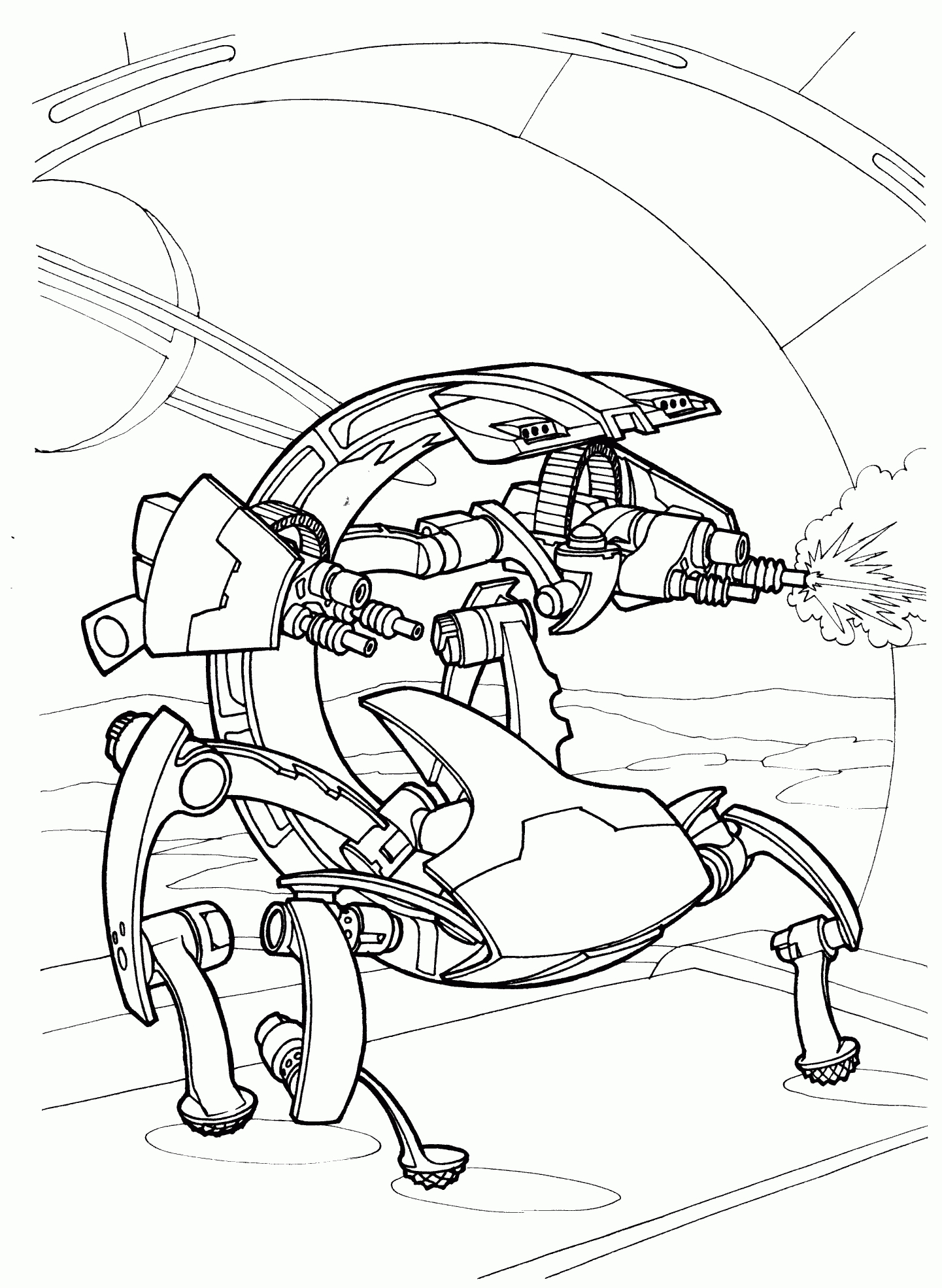 Coloriage - Robot Destroyer destiné Coloriage Robot