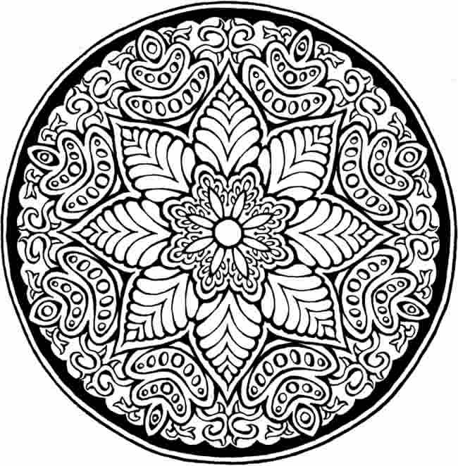 Coloriage Rose Mandala Difficile Dessin Gratuit À Imprimer pour Coloriage Mandala Dessin À Imprimer