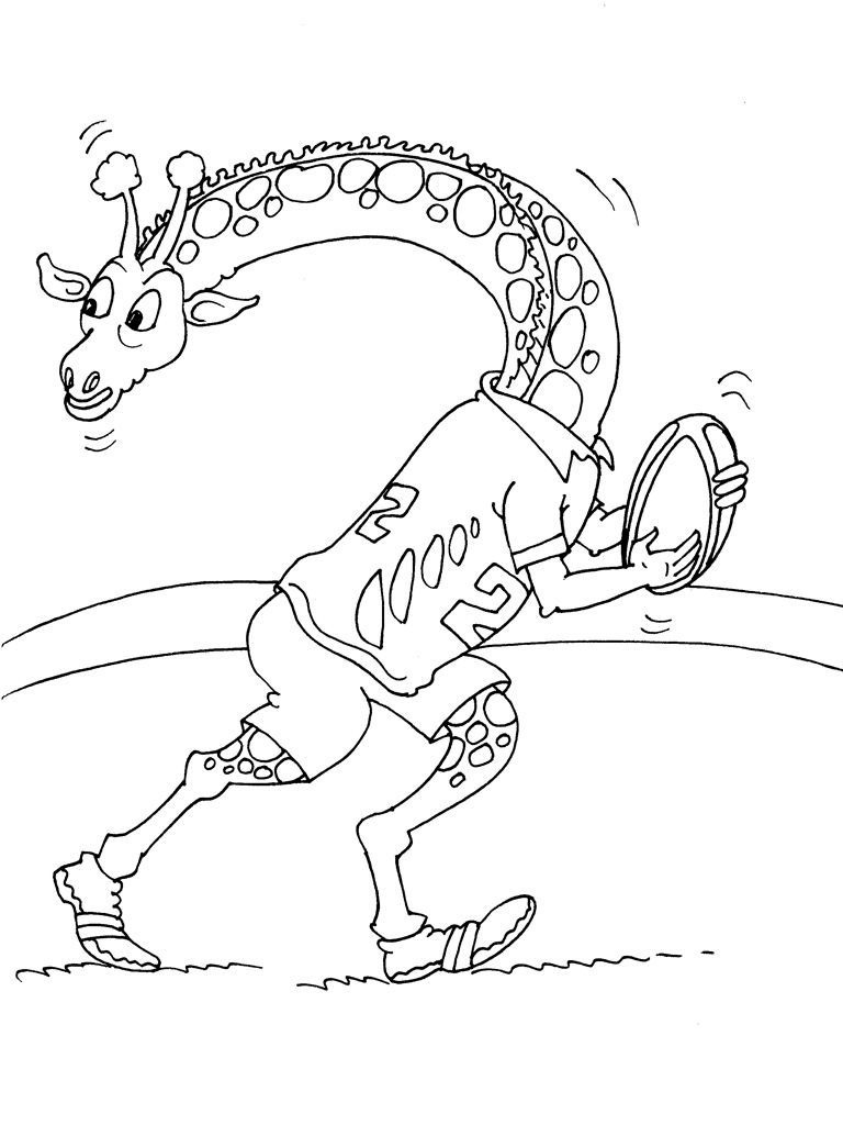 Coloriage Rugby 26 - Coloriage Rugby - Coloriages Sports concernant Coloriage Dessin Rugby