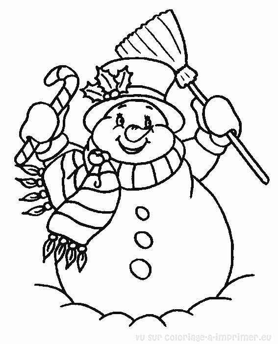 Coloriage Saison Hiver Gratuit À Imprimer avec Des Dessin A Imprimer