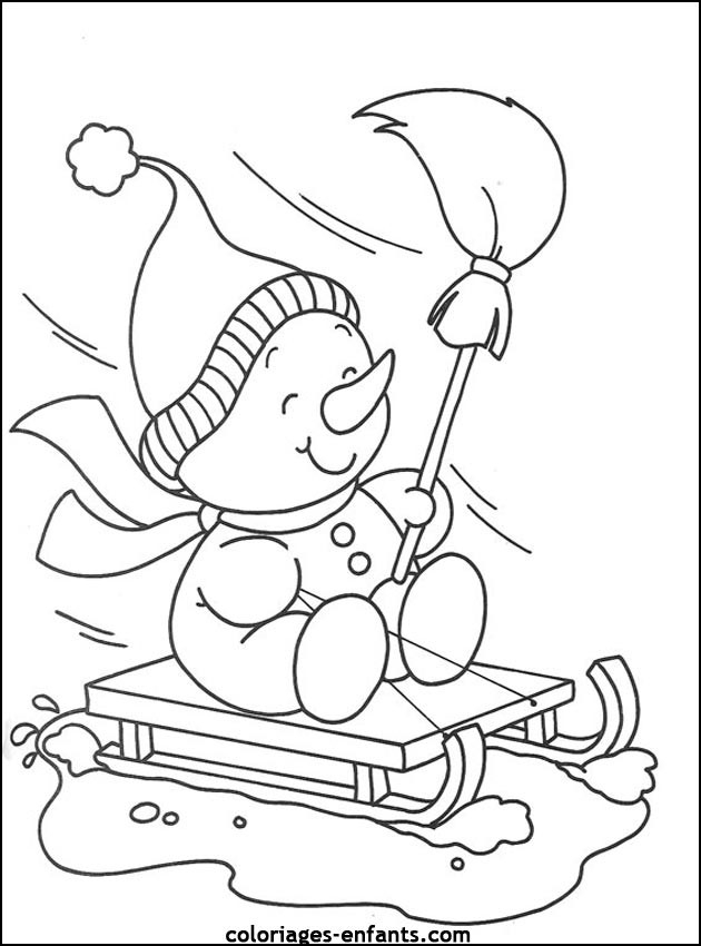 Coloriage Saison Hiver Pour Enfant Dessin Gratuit À Imprimer concernant Dessiner L&amp;#039;Hiver,