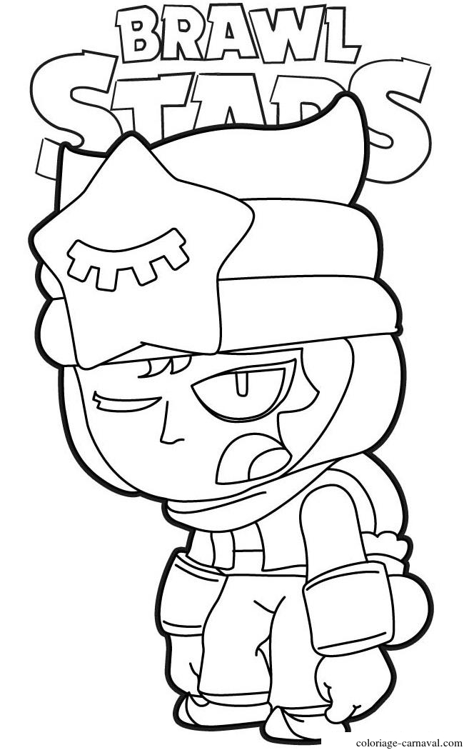 Coloriage Sandy Tired Brawl Stars Dessin Gratuit concernant Dessin Brawl Stars