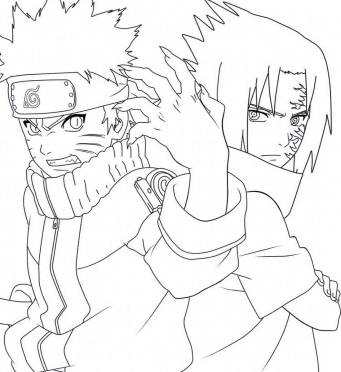 Coloriage Sasuke - 80 Coloriages À Imprimer | Wonder Day dedans Coloriage Kakashi