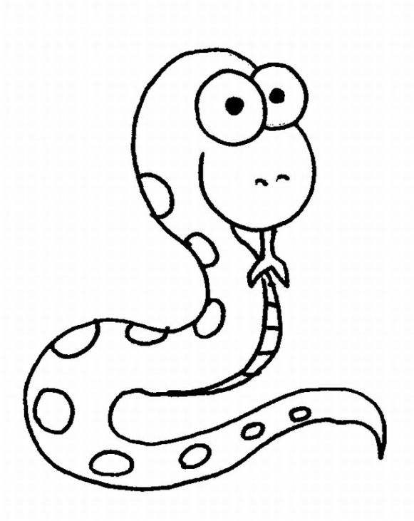 Coloriage Serpent #14376 (Animaux) - Album De Coloriages dedans Coloriage Dessin Serpent