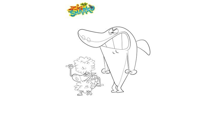 Coloriage Sharko S&amp;#039;Énerve - Coloriage Zig Et Sharko tout Coloriage Zig Et Sharko