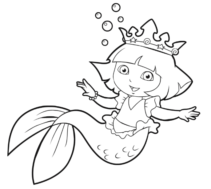 Coloriage Sirène #147201 (Personnages) - Album De Coloriages avec Dessin Sirene