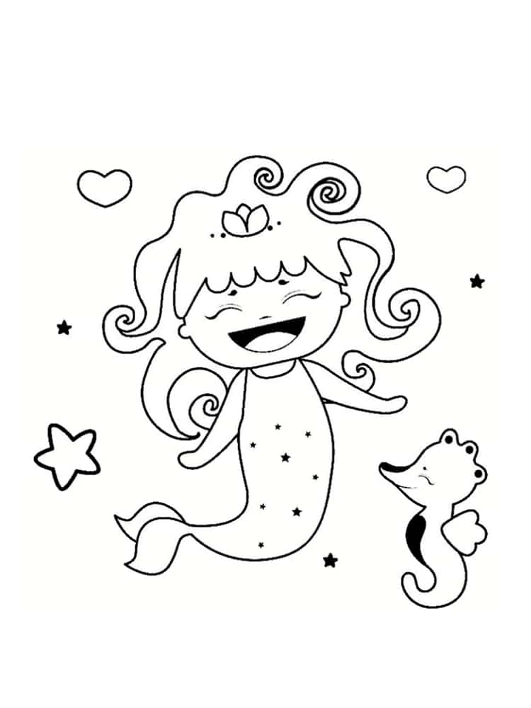 Coloriage Sirène : 20 Modèles À Imprimer serapportantà Dessin Sirene