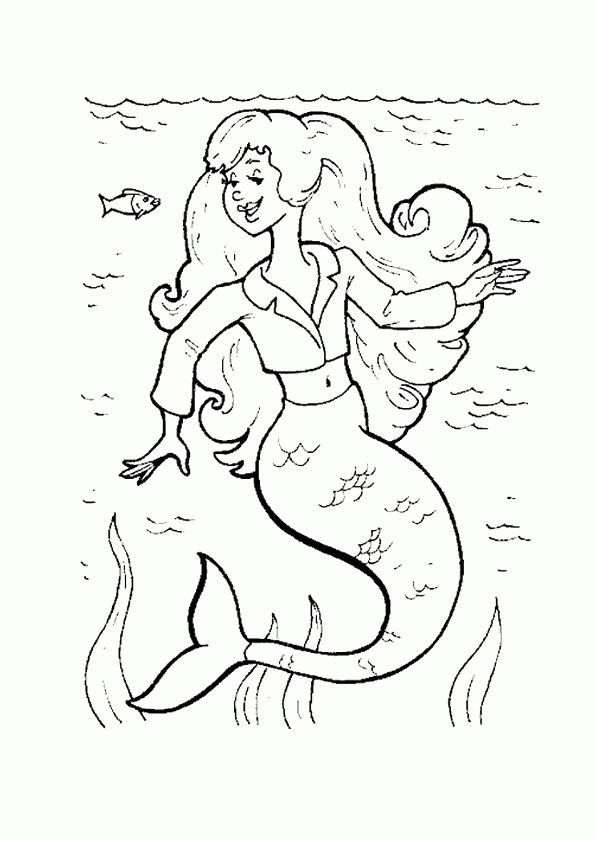 Coloriage Sirene Sur Hugolescargot intérieur Dessin Sirene