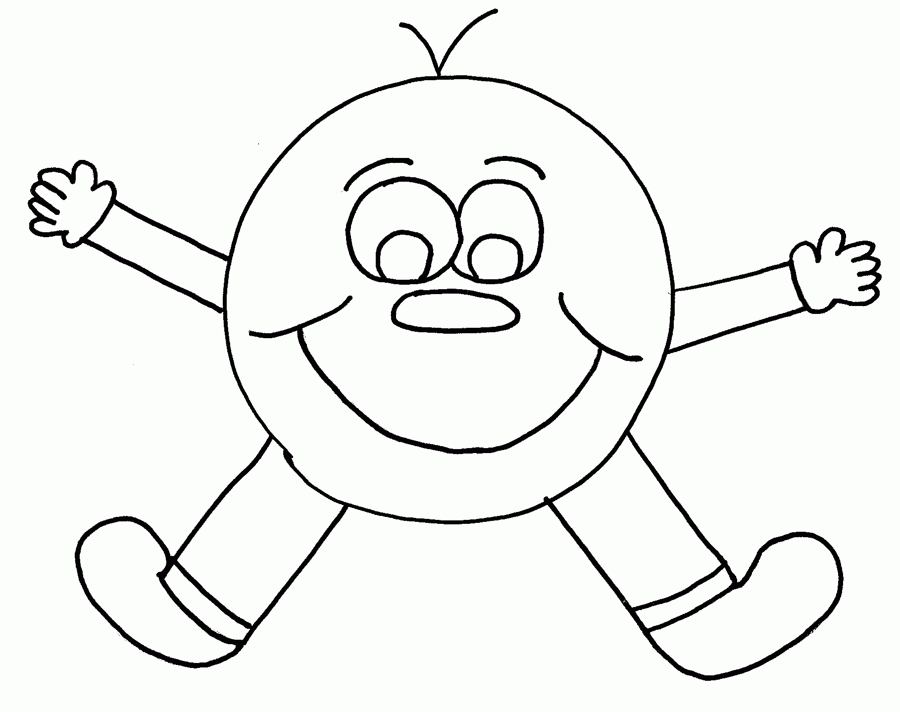 Coloriage Smiley À Imprimer Pour Les Enfants - Cp24073 dedans Coloriage Dessin Smiley