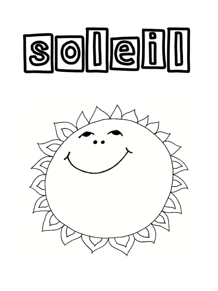 Coloriage Soleil : 20 Modèles À Imprimer à Coloriage Soleil,