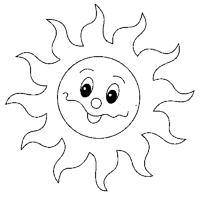 Coloriage Soleil Qui Rit Dessin Gratuit À Imprimer concernant Coloriage Soleil,