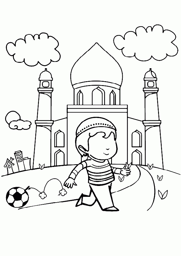 Coloriage Spécial Ramadan - Ya Akhawati destiné Coloriage Dessin Islam