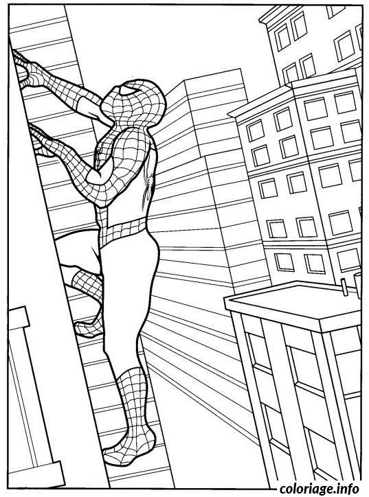 Coloriage Spiderman 150 Dessin Spiderman À Imprimer à Coloriage Dessin Spiderman