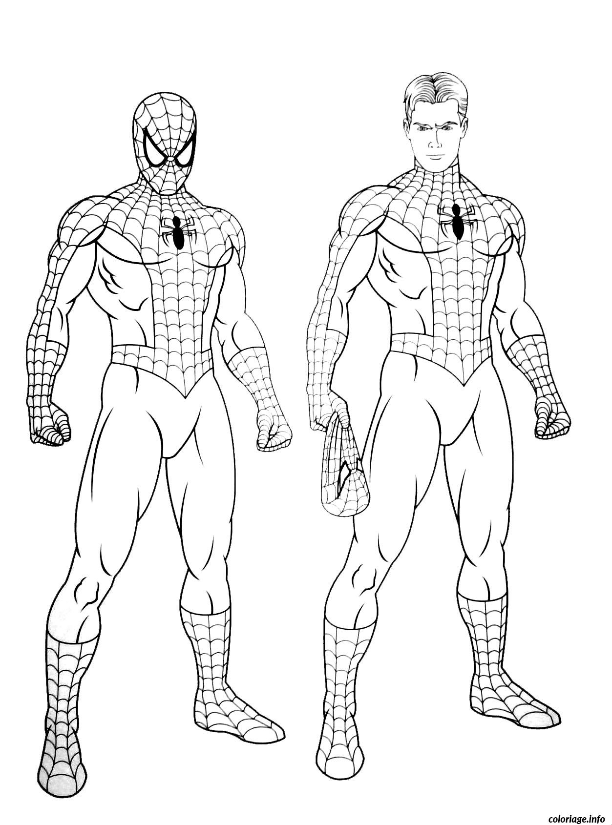 Coloriage Spiderman 224 Dessin Spiderman À Imprimer pour Coloriage À Recopier,