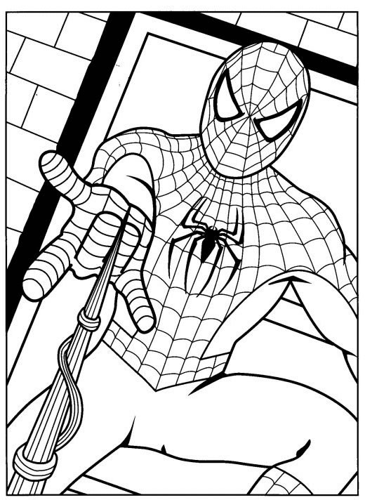 Coloriage Spiderman Facile Gratuit À Imprimer encequiconcerne Dessin De Spiderman,