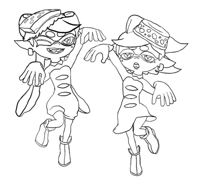 Coloriage Splatoon - 100 Coloriages Gratuites | Wonder Day pour Dessin Coloriage Splatoon 2