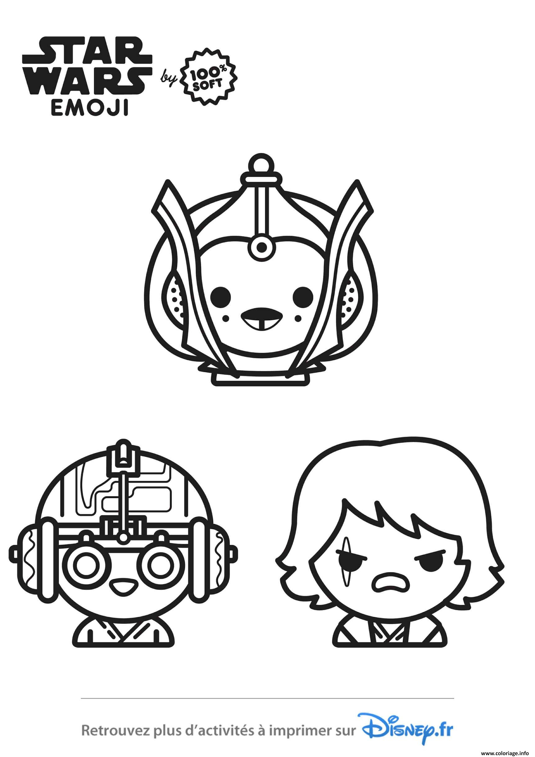 Coloriage Star Wars Emoji Dessin Star Wars À Imprimer avec Coloriage Star Wars