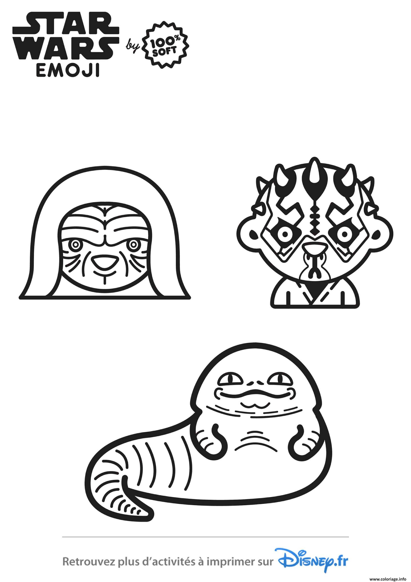 Coloriage Star Wars Emoji Saga Dessin Star Wars À Imprimer intérieur Coloriage Star Wars