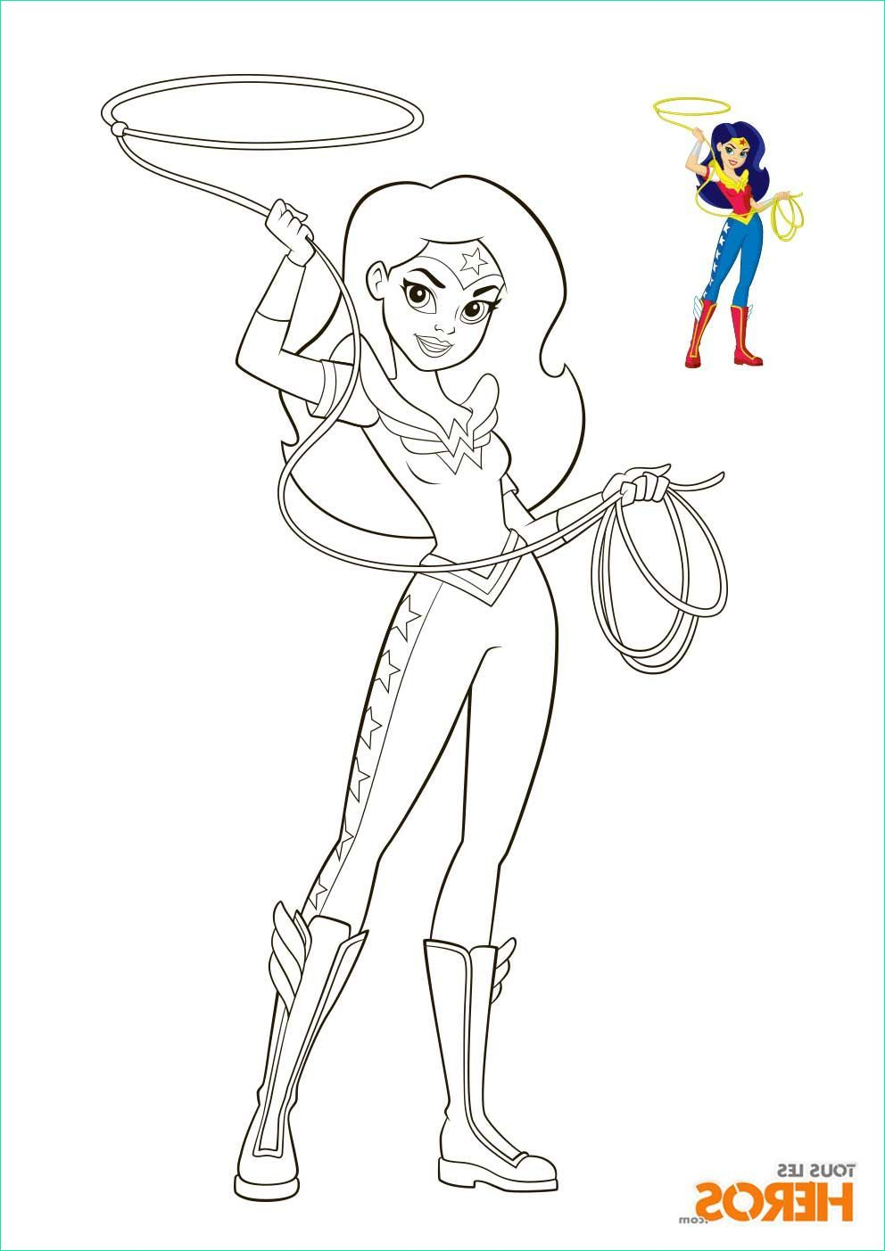 Coloriage Super Heroine Unique Image Coloriages Dc Super intérieur Coloriage E Girl