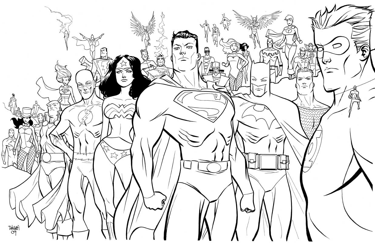 Coloriage Super Héros Dc Comics #80122 (Super-Héros à Coloriage Super-Héros,