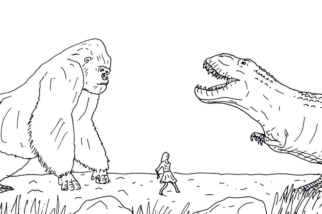 Coloriage T-Rex À Imprimer Sur Wonder-Day pour T Rex Dessin Animé,