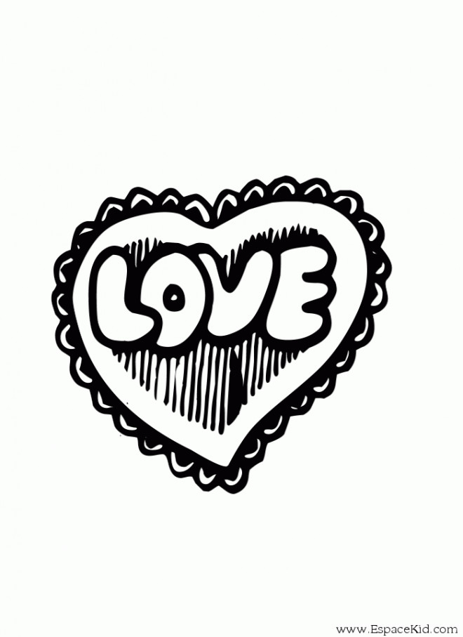 Coloriage Tag Love Gratuit À Imprimer Liste 20 À 40 à Dessin A Imprimer Y Love You