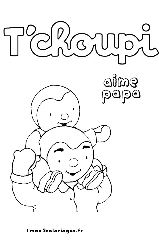 Coloriage Tchoupi Aime Papa Dessin Gratuit À Imprimer à Coloriage 4 Ans À Imprimer Gratuit