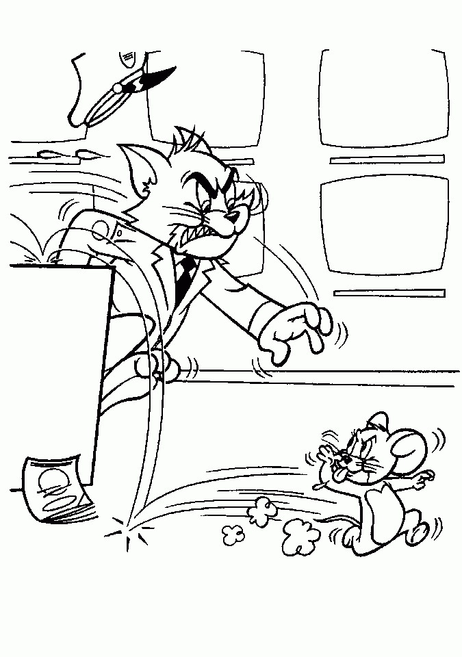 Coloriage Tom Et Jerry 23 destiné Coloriage Tom Et Jerry