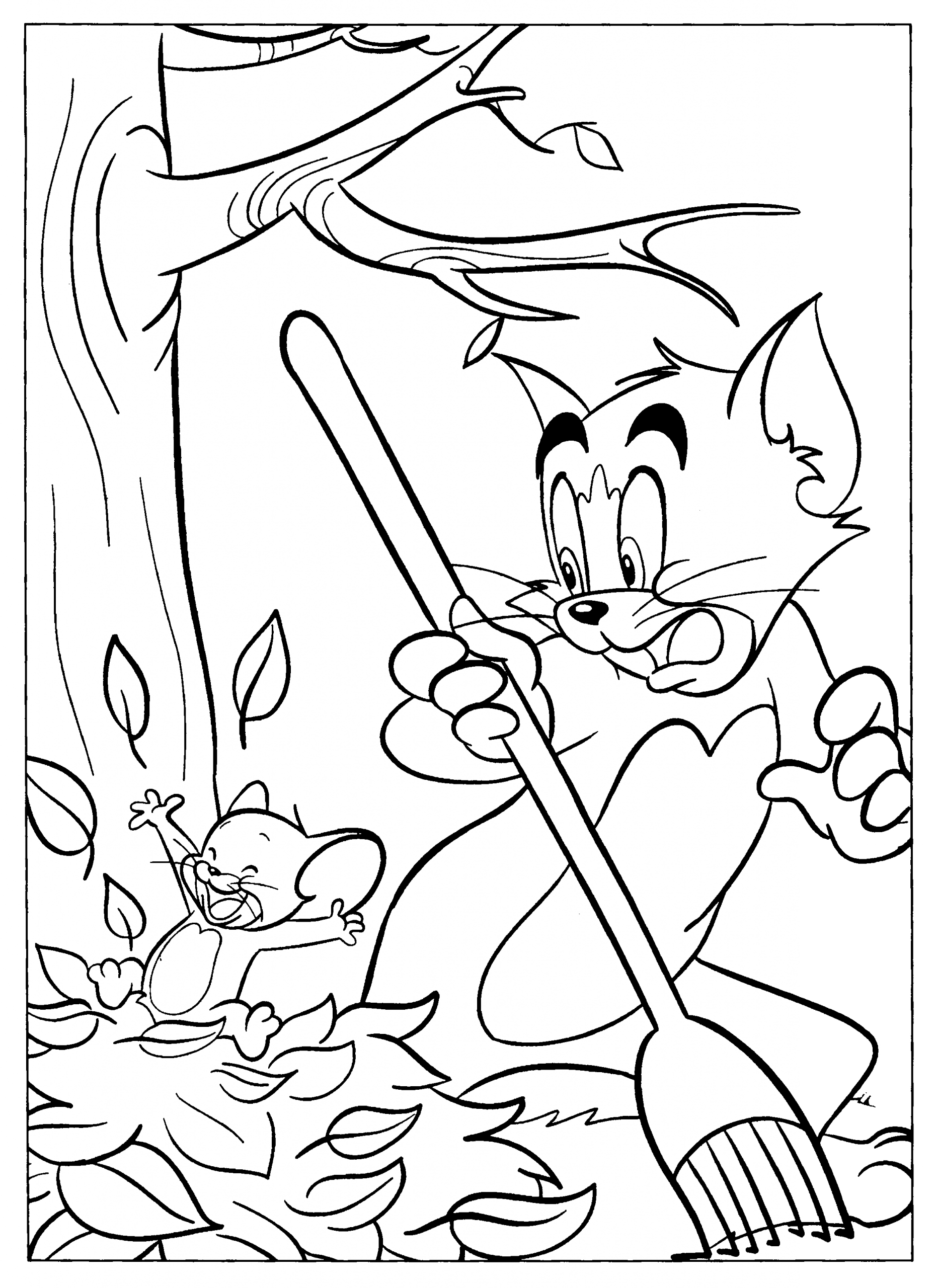 Coloriage Tom Et Jerry #24194 (Dessins Animés) - Album De intérieur Coloriage Tom Et Jerry,