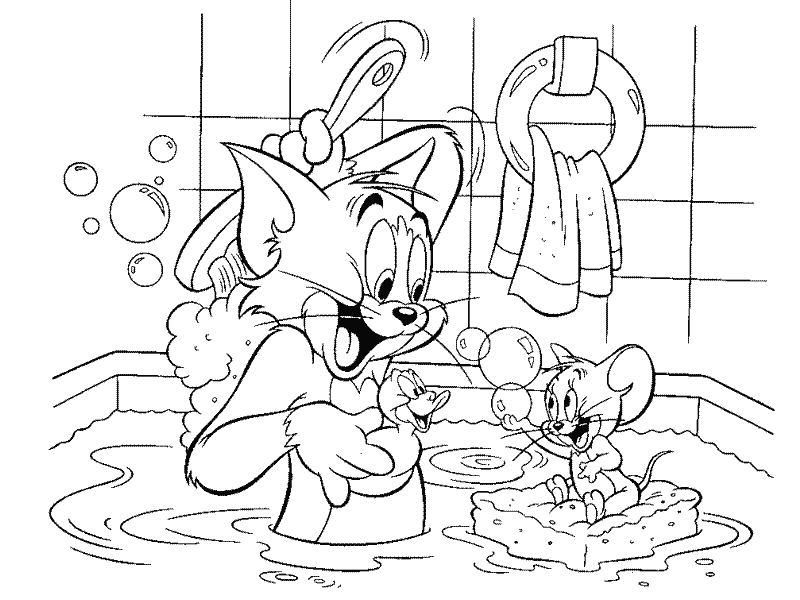 Coloriage Tom Et Jerry #24269 (Dessins Animés) - Album De destiné Coloriage Tom Et Jerry,