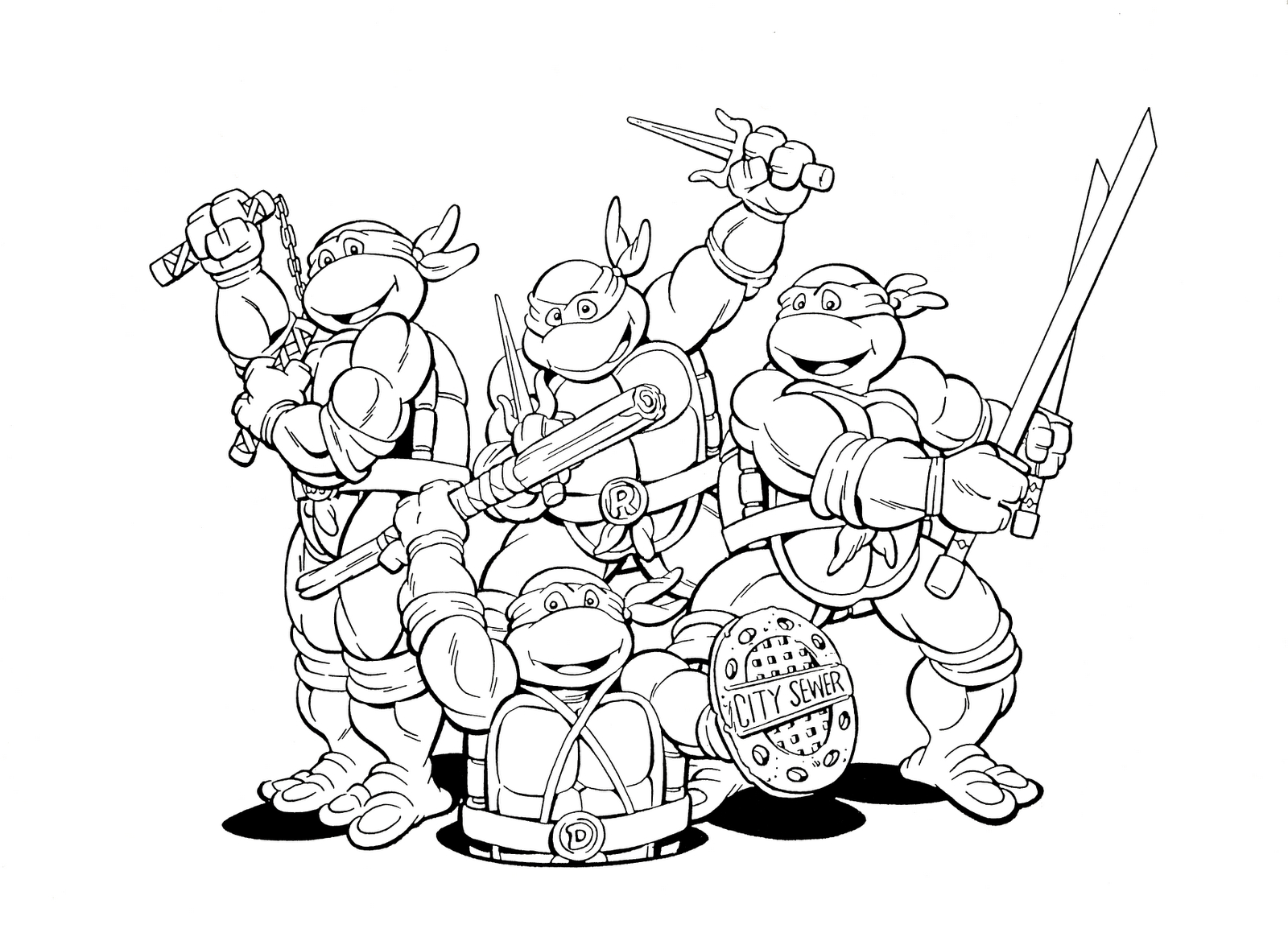 Coloriage Tortues Ninja #75491 (Super-Héros) - Album De concernant Coloriage Ninja