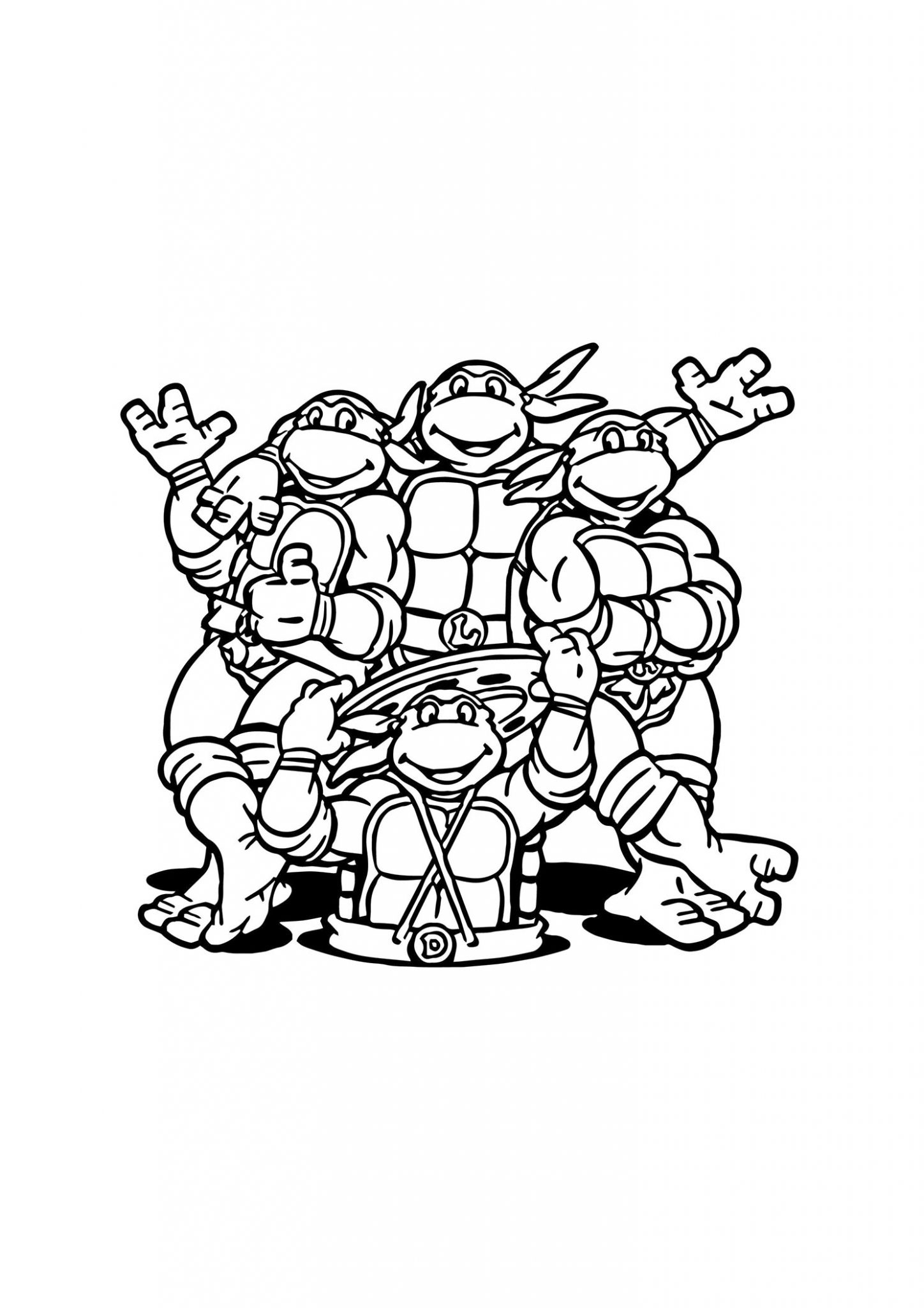 Coloriage Tortues Ninja À Imprimer Gratuitement dedans Coloriage Ninja