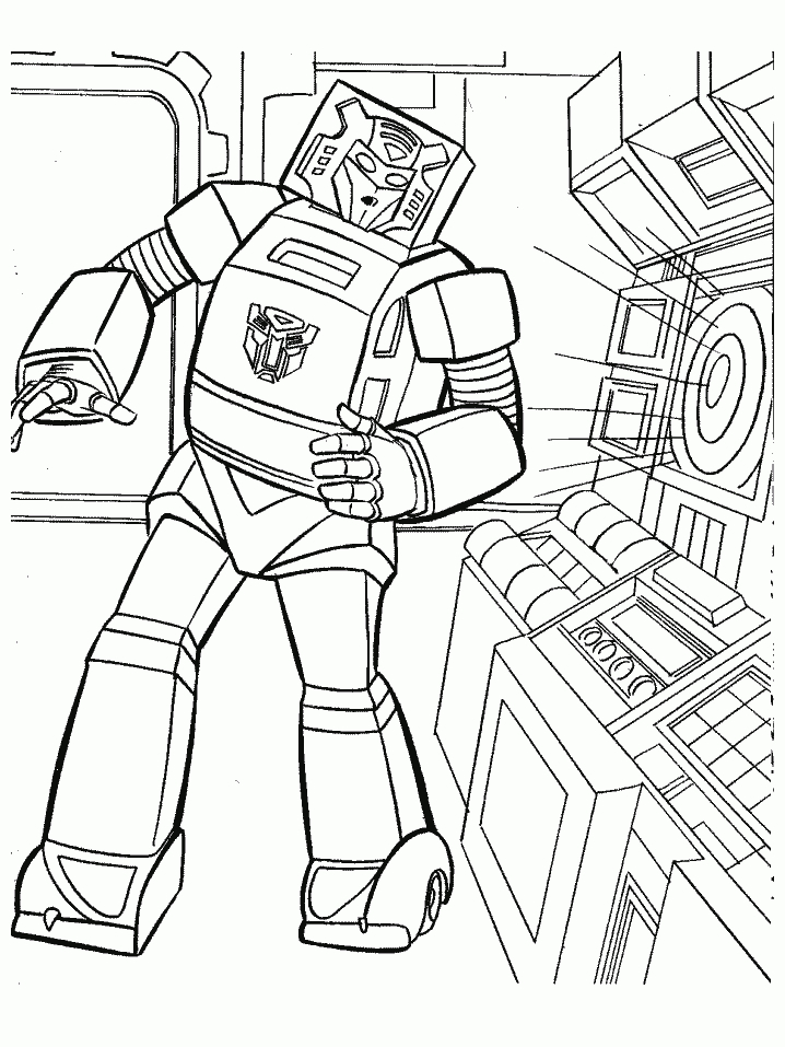 Coloriage Transformers 2 à Coloriage Transformers