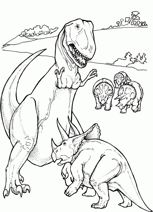 Coloriage Trex Gratuit À Imprimer Et Colorier serapportantà T Coloriage