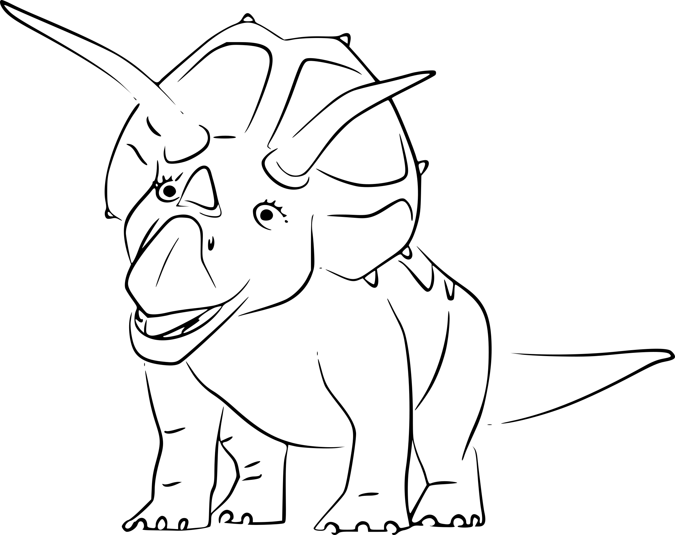 Coloriage Triceratops Dinosaure À Imprimer intérieur Coloriage Dinosaure,