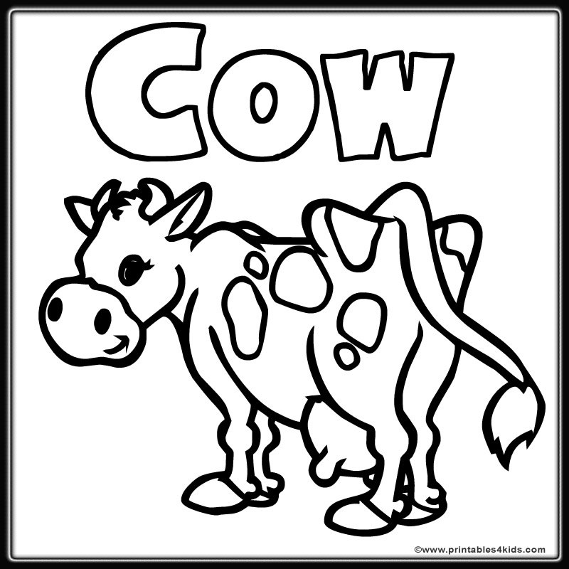 Coloriage Vache #13223 (Animaux) - Album De Coloriages à Coloriage Dessin Vache