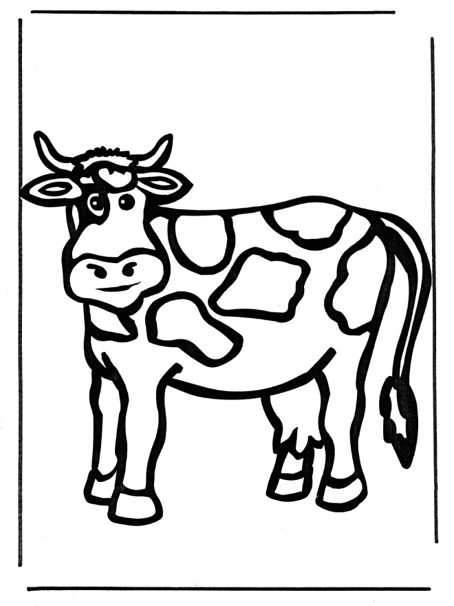 Coloriage Vache #13321 (Animaux) - Album De Coloriages encequiconcerne Coloriage Vache