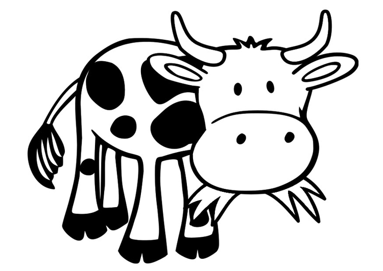 Coloriage Vache - Coloriages Gratuits À Imprimer - Dessin destiné Coloriage Vache