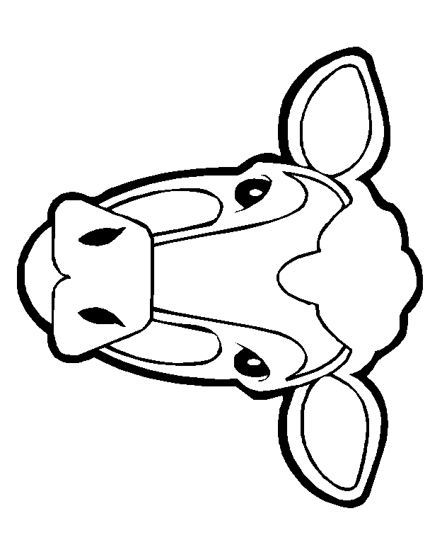 Coloriage Vache Rigolote | Coloriage Kids destiné Dessin Vache